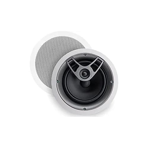 Polk Audio MC80 2-Way In-Ceiling 8" Speaker (Single) | Dynamic Built-In Audio | Perfect for Humid Indoor/Enclosed Areas | Bathrooms, Kitchens and Patios | White (Open Box) image 1