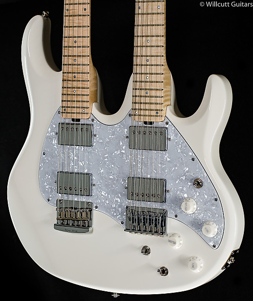 Music Man Silhouette Double Neck White 319