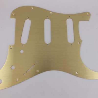 Anodized Aluminium Stratocaster Gold Scratch Plate Pickguard for USA Fender Strat