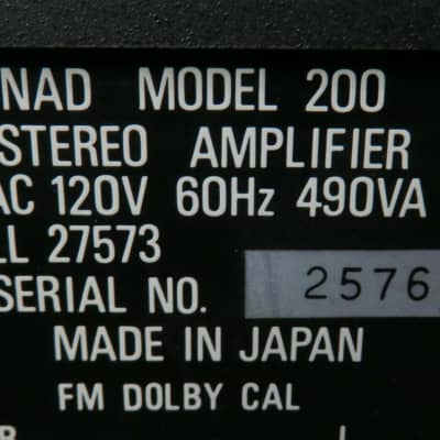 NAD 200 INTEGRATED AMPLIFIER WORKS PERFECT SERVICED FULLY RECAPPED + LED's image 12