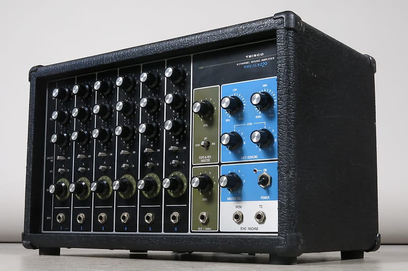 日本限定 アナログミキサー TEISCO 6チャンネル 220 Vocal 配信機器・PA機器・レコーディング機器