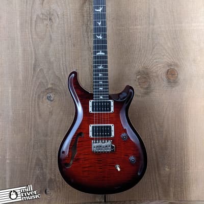 Paul Reed Smith PRS CE 24 Semi-Hollow Electric Guitar Fire Red Burst w/ Gig Bag image 2