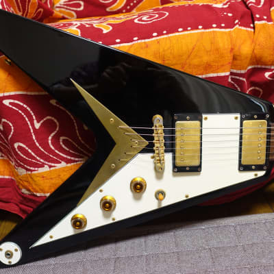 Final Price】 Bacchus BFV-58V Ebony 90s Made in Japan Vintage Flying V Type  Deviser | Reverb