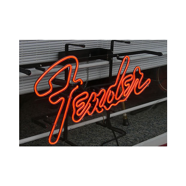 Fender Neon Sign Stratocaster, Telecaster, Jazzmaster, Reverb