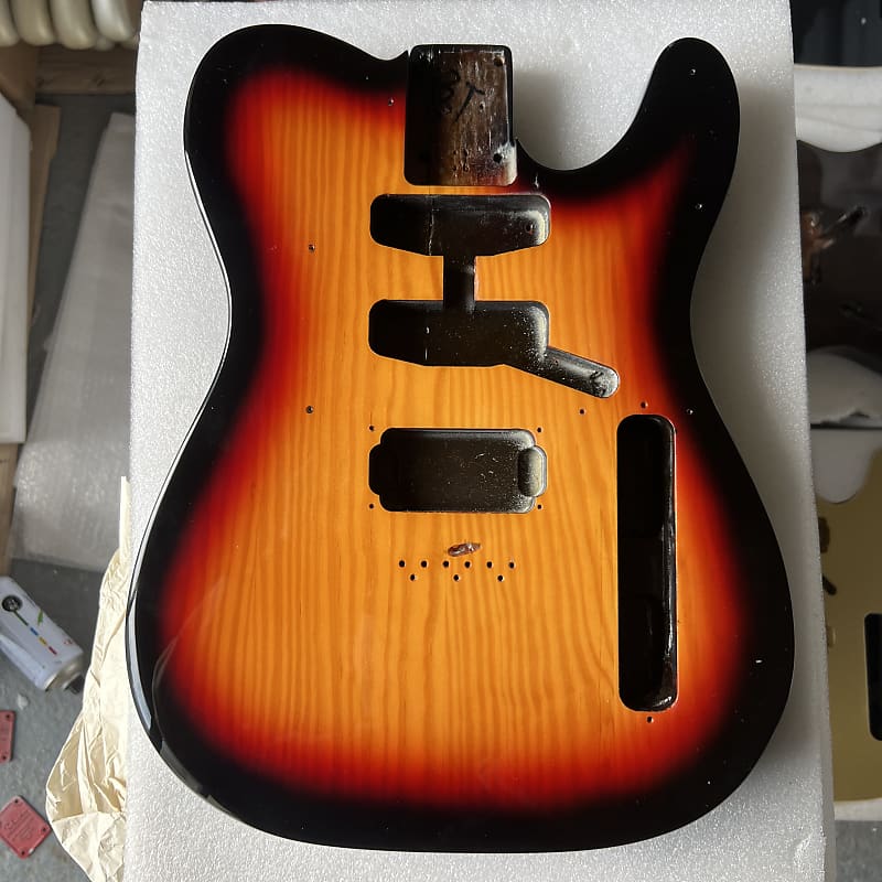 Pine guitar body Tele electric guitar body Reverb UK
