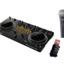 Pioneer DJ DDJ-REV1 Scratch Style 2 Channel DJ Controller w/ Microphone & Cable Wraps