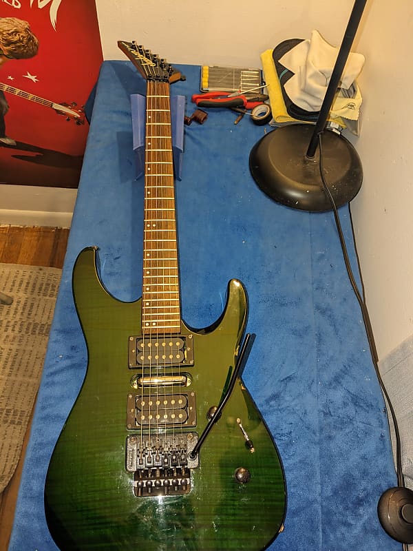 Jackson PS4 performer 90s Green flamed maple top Reverb