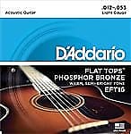 D'Addario Guitar Strings  EFT16 Flat Top Light Acoustic image 1