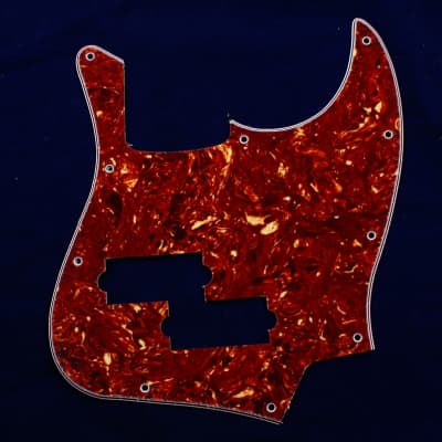 Replacment Pickguard For JB Black Top with PB Pickup hole ,4ply Red Tortoise