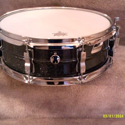 Gretsch Catalina Club 14 X 5 Snare Drum, Black Galaxy Lacquer, Mahogany Shell - Excellent1 image 10