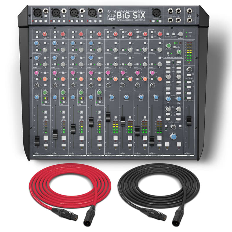 SSL BiG SiX Mixer analógico e interface de áudio com 16 canais