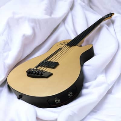 Godin Acoustic/Electric A5 Ultra FRETLESS, Natural *Factory Cosmetic Flaws = Save $! image 3
