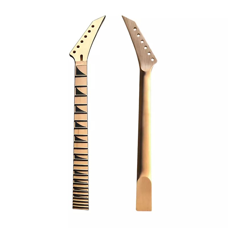 Jackson Style Headstock 24 Fret Guitar Neck - Maple & Maple image 1