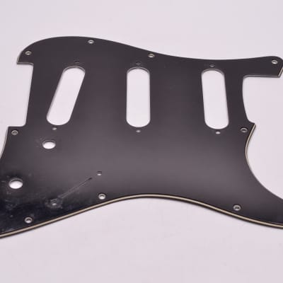 1978-1979 Vinage Fender Stratocaster PICKGUARD Black Original 1970's Strat 1973 1974 1975 1976 1977 image 8