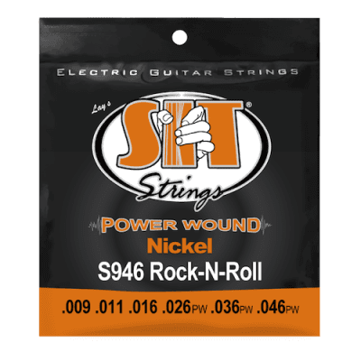 S.I.T. Strings Power Wound Nickel Electric Guitar Strings gauges 9-46 for sale