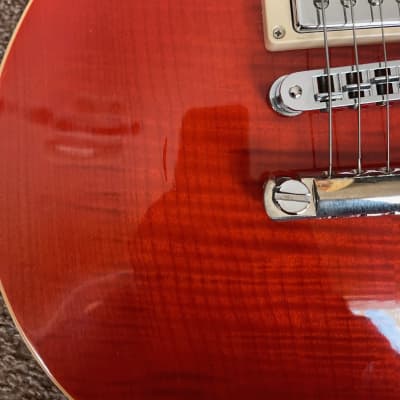 2014 Gibson Les Paul Classic Double Cutaway - Trans Red image 10