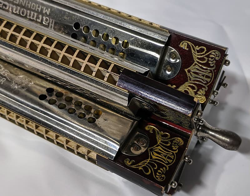 HOHNER Sextuple (6) Kreuzwender Tremelo Harmonica in Box