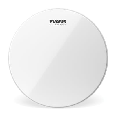 Evans MX White Marching Tenor Drum Head, 13 Inch image 1
