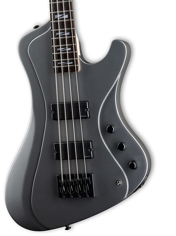 LTD EC-104 EC Series Bass Guitar Black Finish Basswood Body