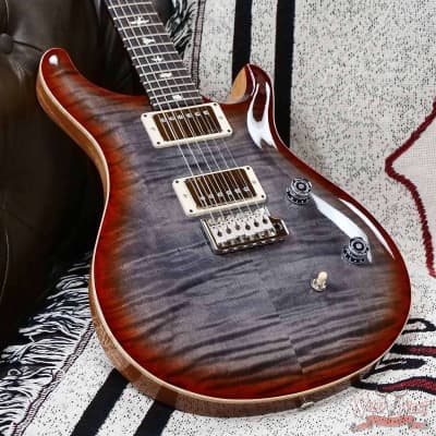 Paul Reed Smith PRS Wild West Guitars Special Run CE 24 Painted Black Neck 57/08 Covered Pickups Faded Grey Black Cherry Burst 7.60 LBS image 6