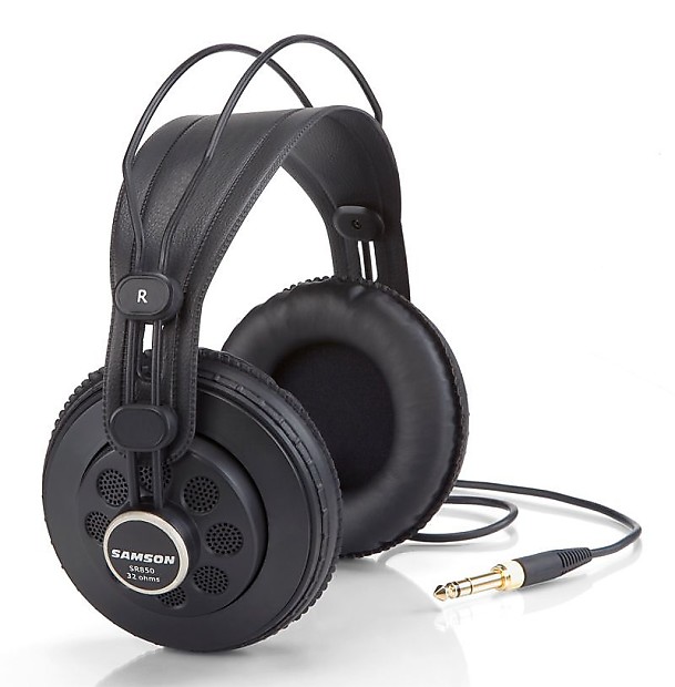 Samson C01/SR850 Condenser Mic/Semi-Open Back Over-ear Headphones Bundle image 1