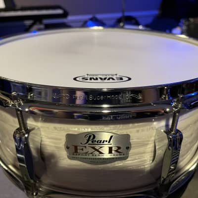Pearl 14x5.5” Export EXR Snare Drum (Strata White) image 3