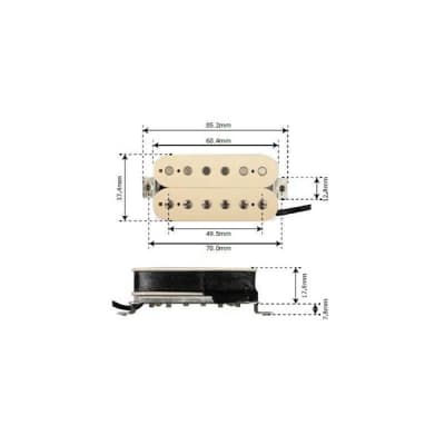 Freedom Custom Guitar Research Hybrid Humbucker [FPU-HYB-01B] (BRIDGE/BLACK) image 3