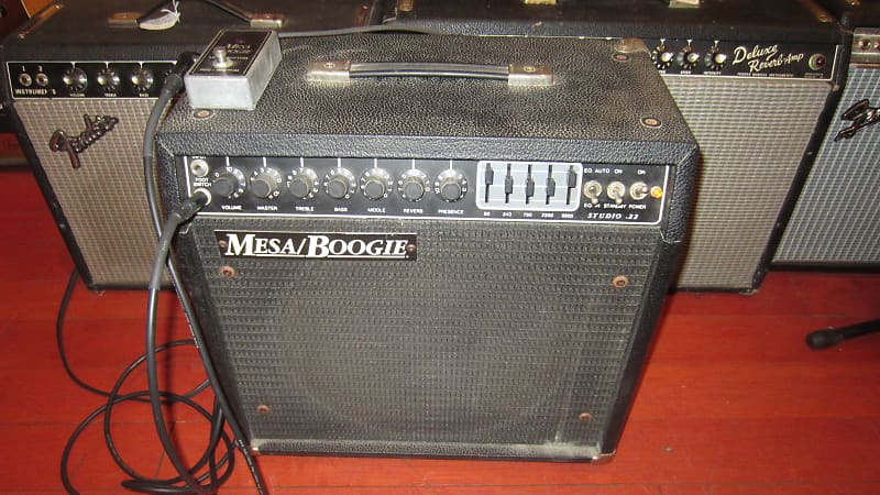 1988 Mesa / Boogie Studio .22 Black Clean w Footswitch One Owner image 1