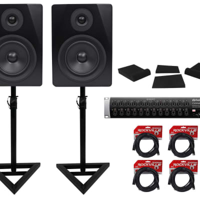 PRESONUS Studiolive 32R Digital Rack Mixer+Mic+(2) Studio Monitors+Stands+Pads image 12