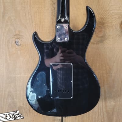 Memphis S-Style Electric Guitar Black Used Bild 4