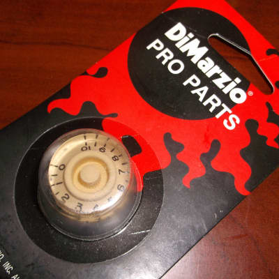 DiMarzio DM2100 Speed Knob For Guitar, #0-10 - CREME CREAM image 1
