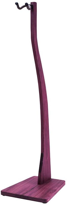 Zither B07 Handcrafted Wood Bass Guitar Stand - Purple Heart image 1