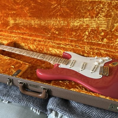 Fender Custom Shop '56 Reissue Stratocaster Fiesta Red  NOS Gold Hardware Birdseye maple neck for sale