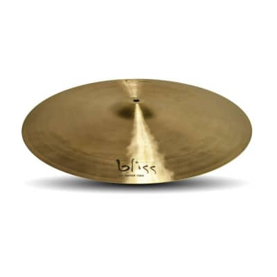 Dream Bliss 20-Inch Paper Thin Crash, Dark Undertones, Low Gentle Bridge, Hand Forged and Hammered Cymbal with Wooden Stick