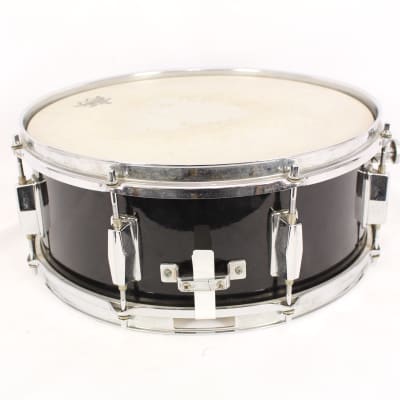 NewSound Snare Drum 8 lug 14" x 5" 1980's Black with Case image 3