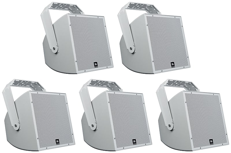 (5) JBL AWC129 12&quot; 200w Indoor/Outdoor 70V Surface Mount Commercial Speakers  			
