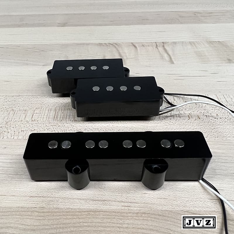 Fender Japan PJ Bass Pickup Set with Black Covers MIJ PJ P/J Reverb