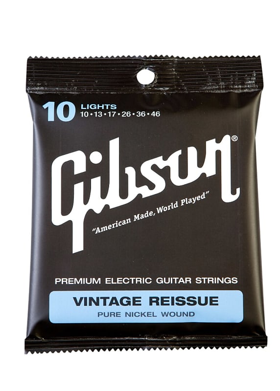 Gibson Vintage Reissue Purest Nickel Wound Light Electric Guitar Strings image 1