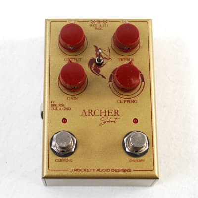 Used J. Rockett Audio Designs Archer Select Overdrive/Boost Guitar Effects Pedal for sale