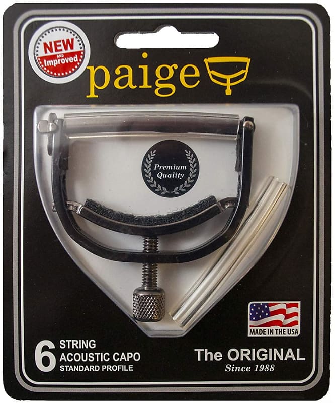 Paige 6-String Guitar Capo - Smoke Black image 1