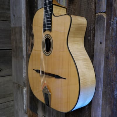 Pierre Anastasio Petite Bouche Gypsy Jazz Manouche Guitar #162D 1991 - Natural image 4