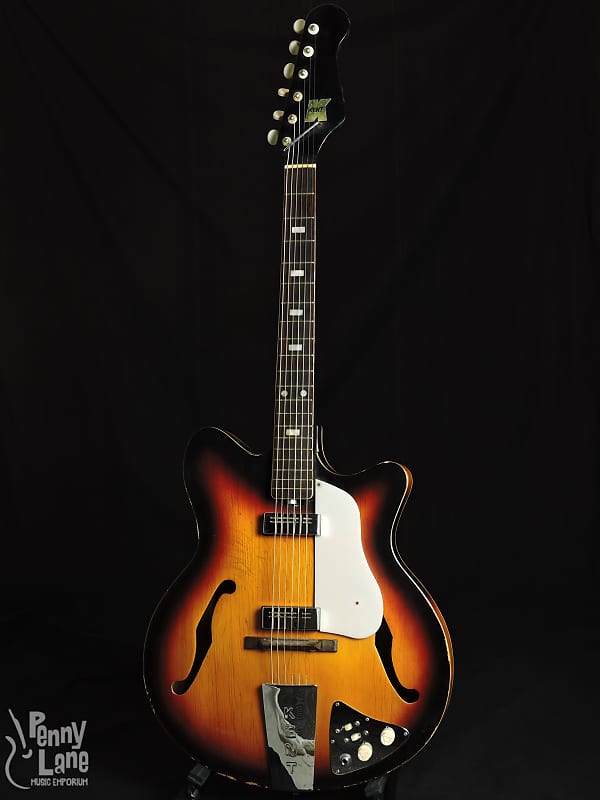 Kent 551 Americana Vintage HollowBody Electric Guitar Reverb