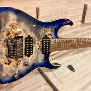Ibanez RG Premium RG1027PBF CBB Cerulean Blue Burst Reverb Brazil