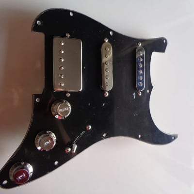 ASAR Boutique Amplification & Pickups HSS NEODYMIUM FULL OPTIONAL METAL / CHROME COVERS 2023 - Chrome / Black image 2
