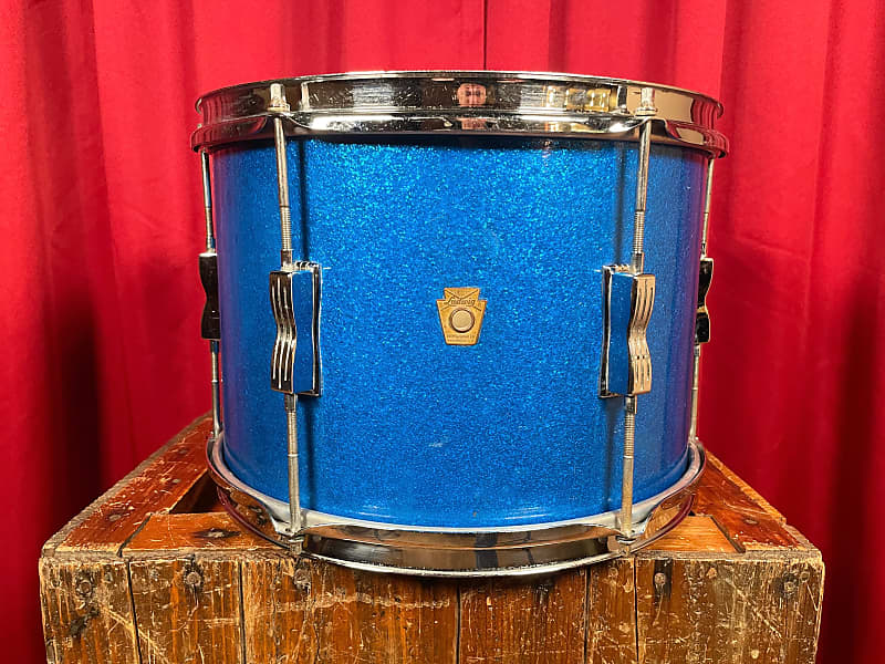 1960s Ludwig 9x13 Club Date Tom Drum Blue Sparkle image 1