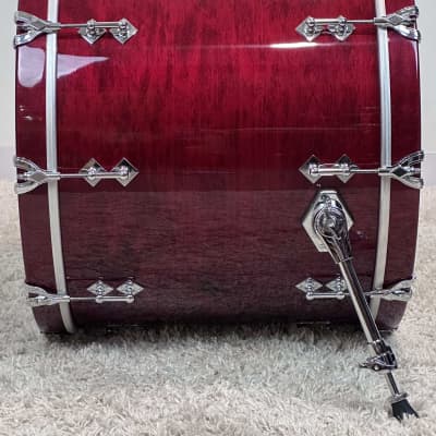 Craviotto 22/10/12/14/16/6.5x14" Solid Maple 2021 Drum Set - Red Stained Maple Gloss Lacquer image 8