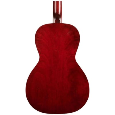 Art & Lutherie Roadhouse Parlor Acoustic-Electric Guitar with Gig Bag - Tennessee Red image 15