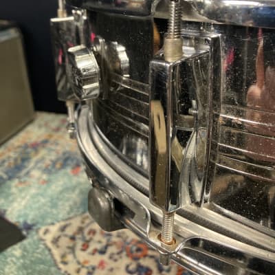 Yamaha 14x5" Steel Shell Snare Drum, No Badge 1980s - Chrome image 7