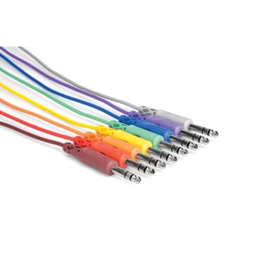 Hosa CSS-845 Balanced Patch Cables, 1/4 in TRS to Same, 1.5 ft image 1