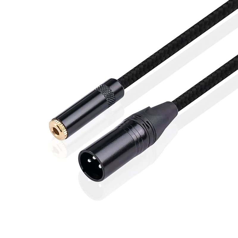  TNP Premium 3 Pin XLR Female to 1/4 inch (6.3mm) Male TRS  Stereo Jack, Balanced Microphone, Gold Plated XLR to 1/4 Adapter Cable for  Powered Speakers, Studio Sound Consoles (6 Feet) : Musical Instruments